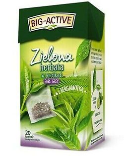 Чай зеленый Big Active with Bergamot, 20 шт