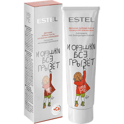 Детская зубная паста, ESTEL Little Me, 6+, 50 мл., со вкусом апельсина