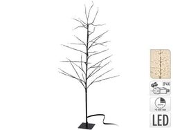 Copac decorativ 150cm, 360microLED, timer, alb-cald