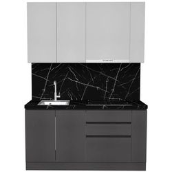 cumpără Mobilă pentru bucatarie ArtFlame GOLA White/Storm Grey (1.6 m.l.) în Chișinău 