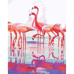 купить Картина по номерам Richi (03765) Flamingo 40x50 в Кишинёве 