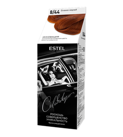 Краска для волос, ESTEL Celebrity, 125 мл., 8/44 - Огненно-медный