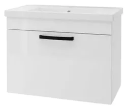 cumpără Dulap pentru lavoar Mashtab 11988 Agat cu 1 sertare 60cm Alb în Chișinău 