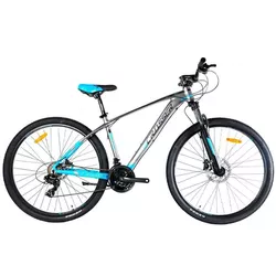 cumpără Bicicletă Crosser QUICK 29" 17.5 21S Shimano+Logan Hidraulic Grey/Blue în Chișinău 