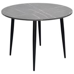 купить Комплект стол и стулья Evelin di Costacurta стол DT 402-6B + 4 стула QT-227B Light grey/Dark grey в Кишинёве 