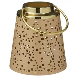cumpără Lumânare Promstore 27269 Sfesnic metalic Felinar 12x13cm, Gold în Chișinău 