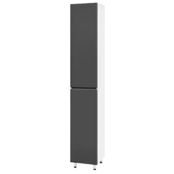 купить Шкаф-пенал Mashtab 11110 Sanremo 350x350x1900 Alb-Antracit в Кишинёве 