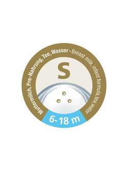 Соска силиконовая NUK NS для жидкостей S (6-18 мес) 2 шт