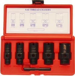 cumpără Set de unelte de mână JTC JTC-1363 Набор для восстановления резьбы штуцеров систем кондиционирования (6 предмета) în Chișinău 