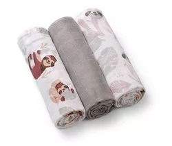 купить Аксессуар для пеленания BabyOno 348/10 Scutece MUSLINA super moale 3 buc. в Кишинёве 