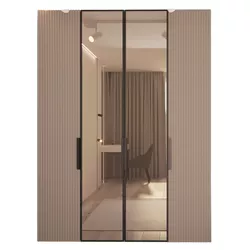 купить Шкаф Bayro Modena 1800x2400x530 серый камень (604785) в Кишинёве 