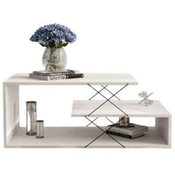cumpără Măsuţă cafea Trendy Cayenne, Alb 100x40x50cm în Chișinău 