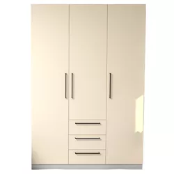 купить Шкаф Bayro Serenity 1500x2200x518 light cream cu 3 sertare в Кишинёве 