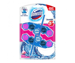 Блок для очищения унитаза Domestos Power 5+ Pink Magnolia Blue, 2 шт x 53 г