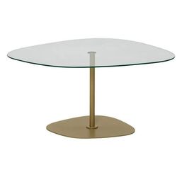 cumpără Măsuţă cafea Trendy Soho, Transparent, Aur în Chișinău 