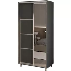 cumpără Dulap my-STYLE C10H0T07AM02-U21, 100x200, антрацит în Chișinău 