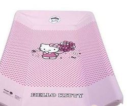 Пеленальная досочка (с подголовником) 50x80 Hello Kitty, розовая, код 43750
