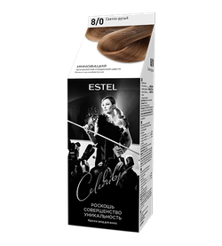 Краска для волос, ESTEL Celebrity, 125 мл., 8/0 - Светло-русый