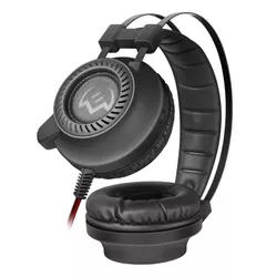 Gaming Headset SVEN AP-U840MV, 50mm drivers, 20-20000Hz, 32 Ohm, 115dB, 307g., 3.5mm, Black/Red