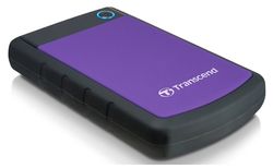 4.0TB (USB3.1) 2.5" Transcend "StoreJet 25H3P", Purple, Rubber Anti-Shock, One Touch Backup