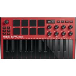 купить MIDI-клавиатура Akai MPK Mini MK3 Red Black в Кишинёве 