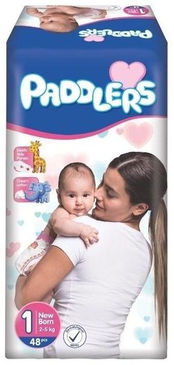 Подгузники Paddlers Standart №1 Newborn 2-5kg 48