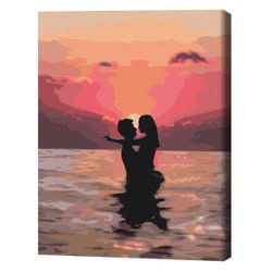 купить Картина по номерам BrushMe BS37563 (în cutie) Îndrăgostiți la apus в Кишинёве 