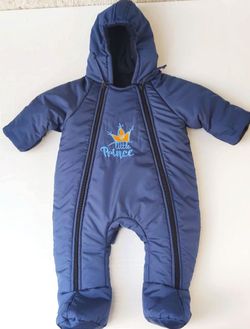 Комбинезон  PAMPY Dark Blue "Little prince"(0-6 месяцев)