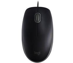 Mouse Logitech B110 Silent, Optical, 1000 dpi, 3 buttons, Ambidextrous, Black, USB