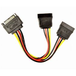 Cable SATA power splitter cable, 0.15 m, Cablexpert CC-SATAM2F-01