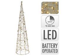Фигура световая "Елка-пирамида" 30LED 60сm, золотой