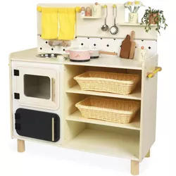 купить Игрушечная кухня и посуда Janod J06642 Bucatarie din lemn Grande Cuisine в Кишинёве 