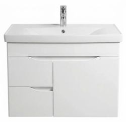 cumpără Dulap pentru lavoar Mashtab 11892 Print cu 2 sertare+usa 80cm Alb în Chișinău 