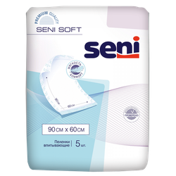 Впитывающие пеленки для постели Seni Super Soft, 90x60 см, 5 шт.