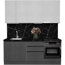 cumpără Mobilă pentru bucatarie ArtFlame GOLA White/Storm Grey (2 m.l.) în Chișinău 
