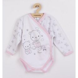 купить Детская одежда New Baby 36710 боди дл/рукав Bears pink 62 (3-6m) в Кишинёве 