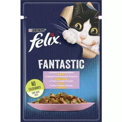 cumpără Hrană pentru animale de companie Purina Felix Fantastic cons.in aspic p/pisici (pastrav, fasole verde) 85g (26) în Chișinău 