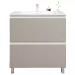 купить Шкаф под умывальник Bayro Wings под столешницу/умывальник Allegro 800 light grey, напольный в Кишинёве 
