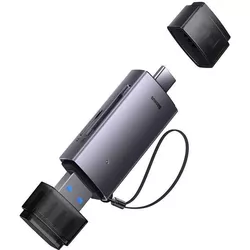 купить Кардридер Baseus WKQX060113 2in1 Type-C 3.0 to USB-A 3.0 to TF/SD Lite Series, Black в Кишинёве 