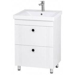 купить Шкаф под умывальник Mashtab 12183 Palma (Sava) cu 2 sertare 650x470x850 Alb mat в Кишинёве 