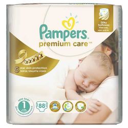 Pampers Scutece Premium Care 1, 2-5 kg, 88 buc