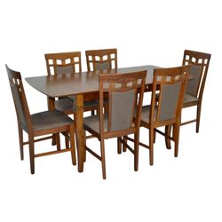 cumpără Set masă și scaune Evelin di Costacurta стол HV-29V Burnish + 6 стульев Deepa R Burnish/Ekea12 Dark Brown în Chișinău 