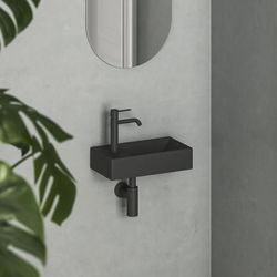 cumpără Lavoar Ravak Veda 400 L 40.8x22.2cm Black matt XJXLD240000 în Chișinău 