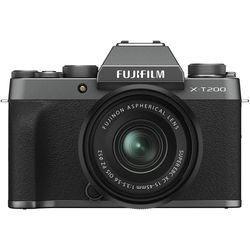 купить Фотоаппарат системный FujiFilm X-T200 Dark Silver XC15-45mm Kit в Кишинёве 