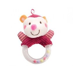 Kikka Boo Hedgehog plastic ratle Red