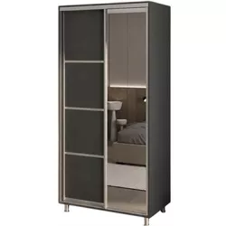 cumpără Dulap my-STYLE C10H1T03BM02-U21, 100x210, антрацит în Chișinău 