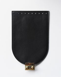 Clapă cu închizătoare pentru geantă/rucsac, Negru