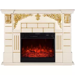 купить Камин электрический ArtFlame Imperial & Mirabella, 1110x1450x380 mm, Vanilie в Кишинёве 