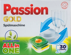 Таблетки для посудомоечной машины Passion Gold All in One 30 таб.