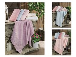 Prosop 50X90cm Newhome dantela franceza, 100% bumbac
